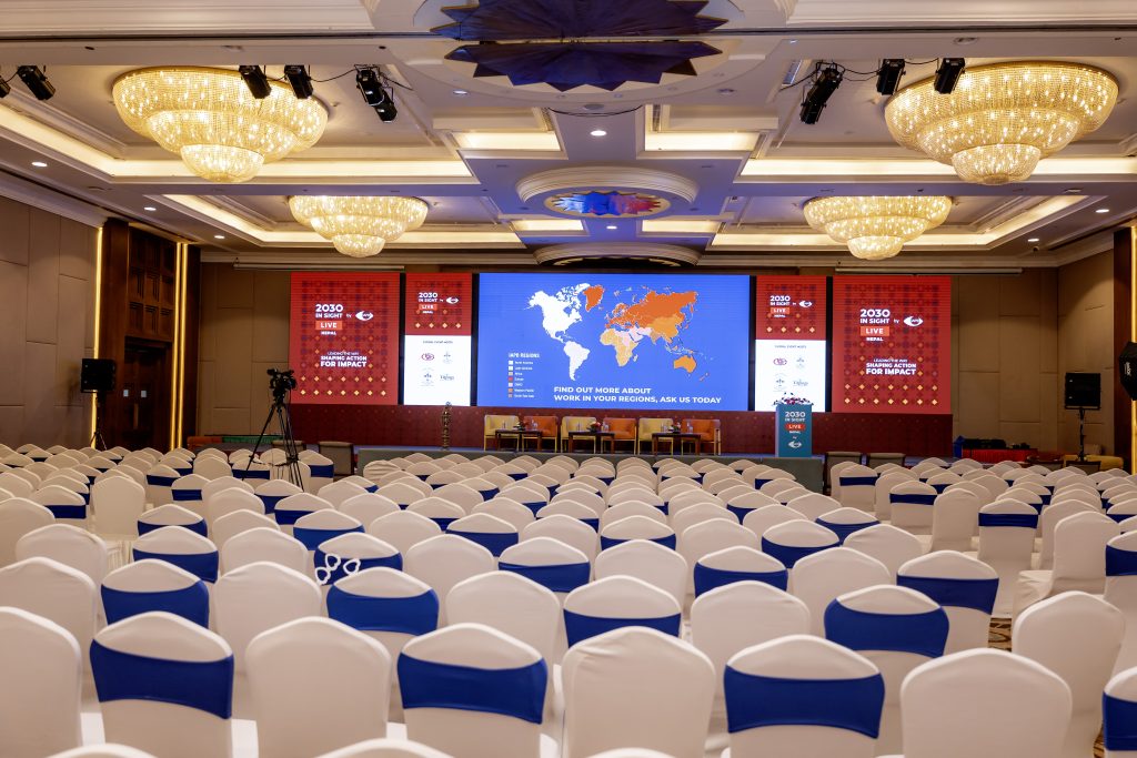 IN SIGHT 2030 Live conference hall at Soaltee Kathmandu